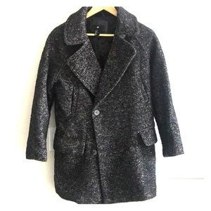 Oversized long pea coat